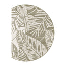 Cali Palm Linen Round Rug