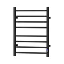 Heated Towel Rail 8 Square Bars with Timer Electric Heater Warmer Rack