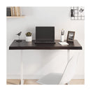 Table Top Dark Brown Treated Solid Wood Live Edge