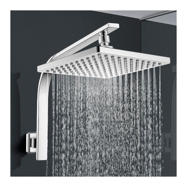 Rain Shower Head Set Bathroom Wall Tapware Mixer Taps