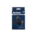 Techno Strobe Rechargeable Vibrating Cock Ring With App Control Black