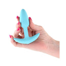 Techno Trance Usb Rechargeable Butt Plug With App Control Blue