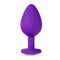 Temptasia Bling Plug Medium Purple Butt Plug With Heart Jewel