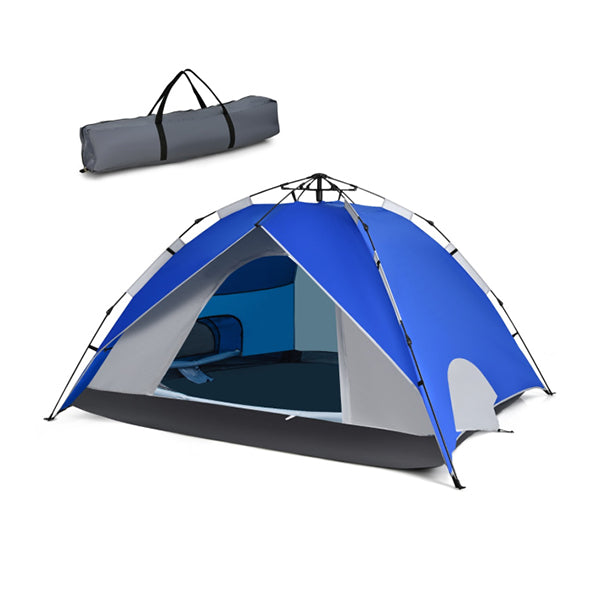 3in1 4 Person Instant Waterproof Pop up Tent with Carry Bag