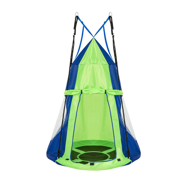 2 in 1 Tree Tent Swing Set with Adjustable Hanging Ropes