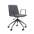 Texel Swivel 5 Star Black Base Chair Breakout Meeting Chair With Arms