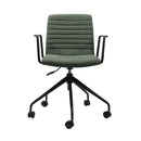 Texel Swivel 5 Star Black Base Chair Breakout Meeting Chair With Arms