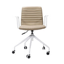 Texel Swivel 5 Star White Base Chair Breakout Meeting Chair With Arms