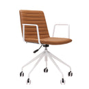 Texel Swivel 5 Star White Base Chair Breakout Meeting Chair With Arms