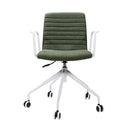 Texel Swivel 5 Star White Base Chair Breakout Meeting Chair With Arms