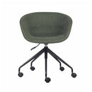 Texel Tub Chair On 5 Star Base Olive Fabric Black Base