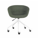 Texel Tub Chair On 5 Star Base Olive Fabric White Base