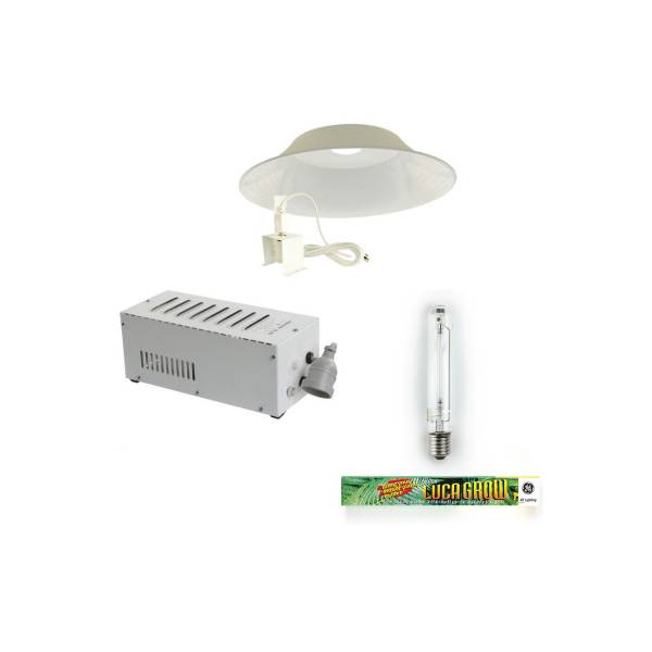 400W Hps Grow Light Kit With Lucagrow Bulb 730Mm Deep Bowl Reflector