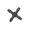 4Mm Barbed Cross Connector Hydroponic System Cross Connectors 50 Pack
