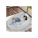 Human Size Pet Bed Fluffy Grey