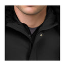 Abbee Black Xl Winter Fur Hooded Thick Overcoat Jacket Stylish Puffer