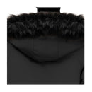 Abbee Black Xl Winter Fur Hooded Thick Overcoat Jacket Stylish Puffer