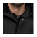 Abbee Black Xl Winter Fur Hooded Thick Overcoat Jacket Stylish Puffer