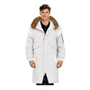Abbee White 3Xl Winter Fur Hooded Thick Overcoat Jacket Puffer