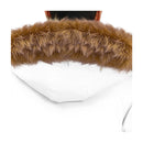 Abbee White 3Xl Winter Fur Hooded Thick Overcoat Jacket Puffer