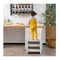 Three Step Stool With Safety Handles And Non Slip Pedals For Toddlers