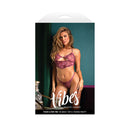 Vibes Fuck U Pay Me Tie Back Top And Thong Panty Pink