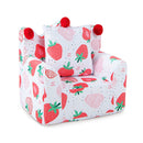 Strawberry Toddler Couch With Ultra Soft Velvet Cover