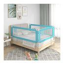 Toddler Safety Bed Rail Blue 200X25 Cm Fabric