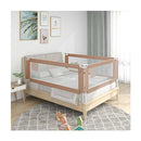 Toddler Safety Bed Rail Taupe 180X25 Cm Fabric