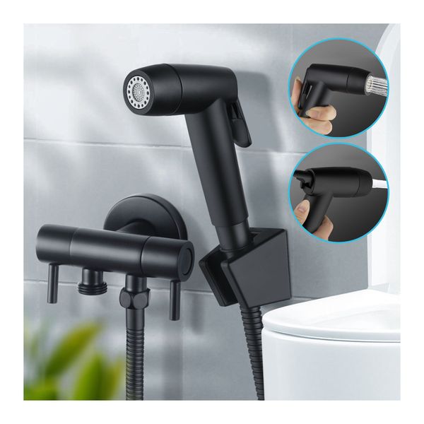2 Modes Bidet Douche Toilet Spray Shower Kit With Dual Cistern Cock