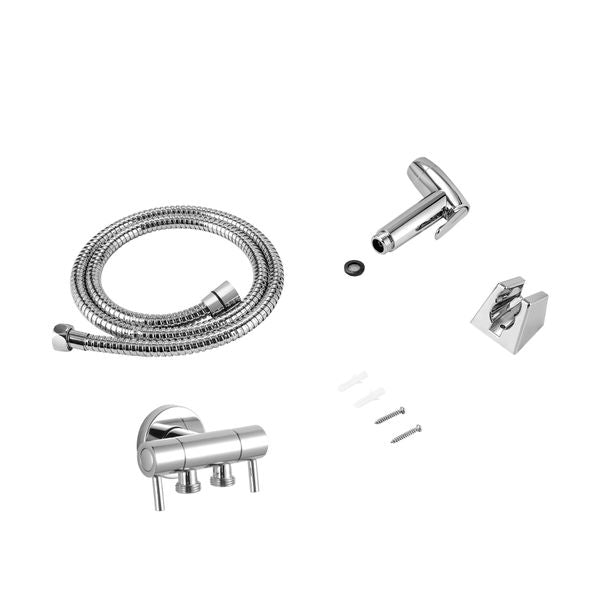 2 Modes Bidet Douche Toilet Spray Shower Kit With Dual Cistern Cock