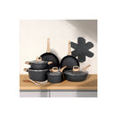 16 Pieces Non Stick Cookware Set Kitchen Fry Pan
