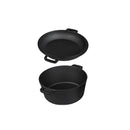 Double Dutch Oven 2 In 1 Cast Iron Pan