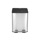 60L Pedal Bin Kitchen Waste Can Recycling Dustbin
