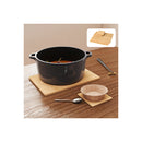 8Pcs Natural Bamboo Placemat Coaster Storage Dish
