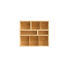 Bamboo Drawer Organizer Multi Use Storage Box