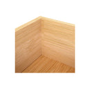 Bamboo Drawer Organizer Multi Use Storage Box