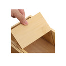 Bamboo Drawer Organizer Multi Use Storage Box