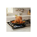 Cast Iron Roaster Stand Non Stick Beer Can Chicken Holder
