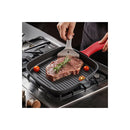 Cast Iron Square Grill Pan With Spouts Cookware