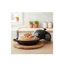 Enamelled Cast Iron Dutch Oven Pot Sourdough Bread Baking 24Cm