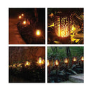 1X Solar Garden Led Torch Outdoor Flame Dancing Flickering Light Tiki