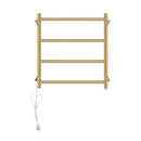 Stainless Steel Electric Heated Towel Rail Rack Ladder 4 Round Bars