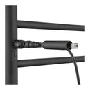 Aluminium Electric Heated Towel Rail Rack Ladder Warmer 8 Round Bars