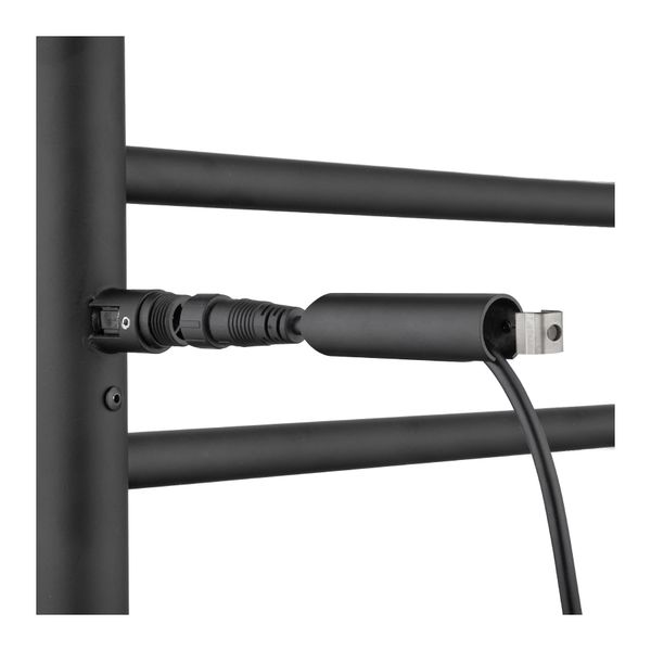 Aluminium Electric Heated Towel Rail Rack Ladder Warmer 8 Round Bars