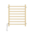 Aluminium Electric Heated Towel Rail Rack Ladder Warmer 8 Round Bars