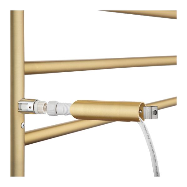 Aluminium Electric Heated Towel Rail Rack Ladder Warmer 8 Round Bars