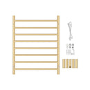 Aluminium Electric Heated Towel Rail Rack Ladder Warmer 8 Round Bars