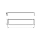600Mm Towel Rack Bathroom Towel Rail Shelf Storage Rack Wall Mounted