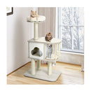 Modern Cat Tower With Platform Scratching Posts For Kittens And Cats